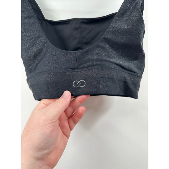 CALIA Women's Energize Medium Support Shine Sports Bra Pewter Size Small - Picture 5 of 7